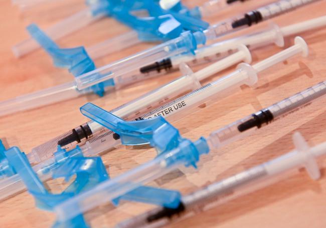 Inyectables de la vacuna en la campaña antigripal pasada.